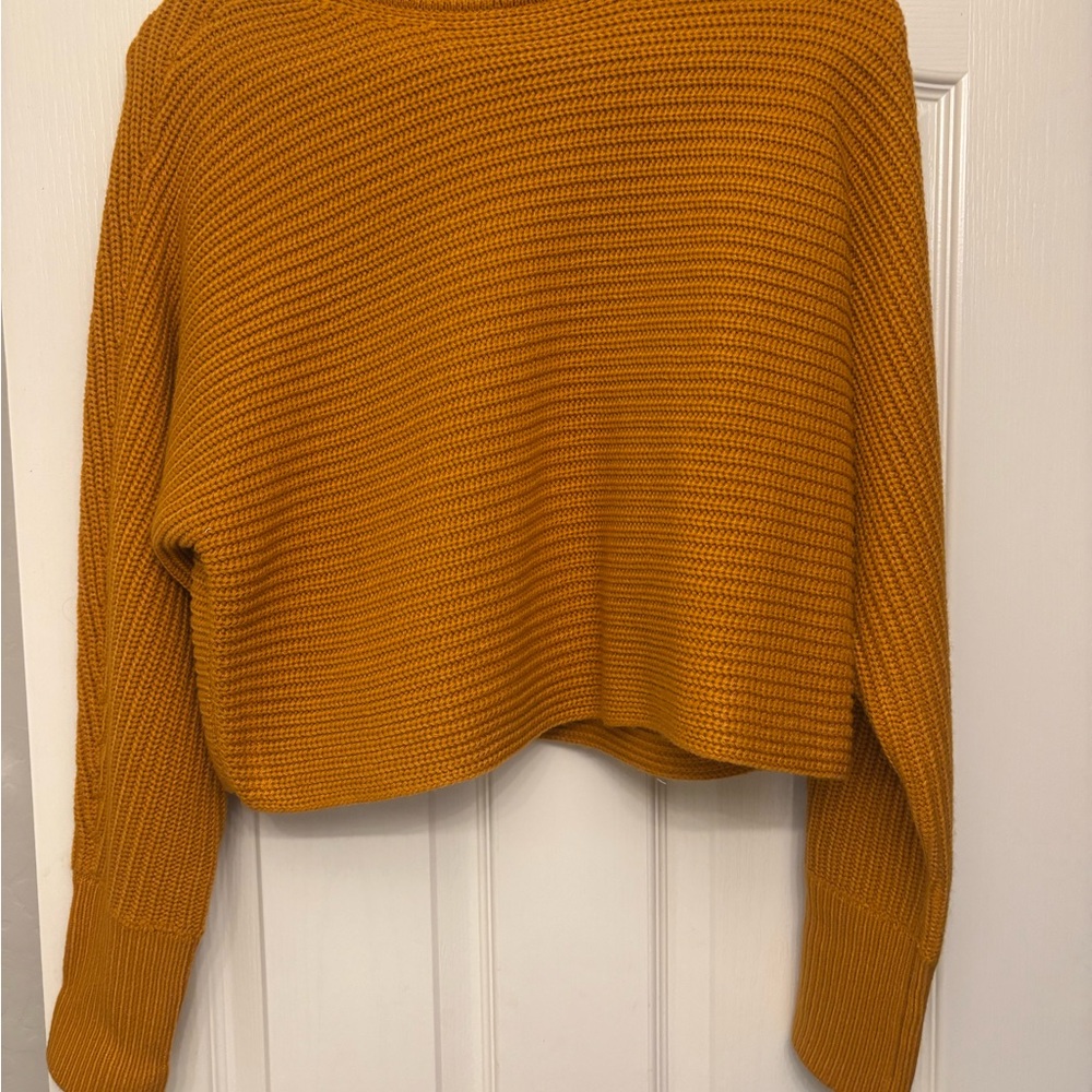 Gianni Bini Mustard Crew Neck Sweater